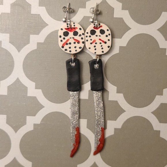 Jewelry - 🎃Jason Voorhees Clay Earrings